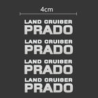 Car Window Wiper Stickers Metal Emblem for Toyota prado land cruiser Accessories