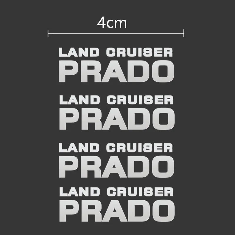 Car Window Wiper Stickers Metal Emblem for Toyota prado land cruiser Accessories