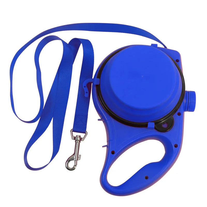 Automatic Pet Supplies Multi-Function Water Bottle Bowl Three-In-One Portable Dog Leash Harness Handy Pet Walking Rope