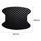 4pcs/Set Universal Car Door Handle Bowl Scratch Protective Sticker Automobiles Door Handle Carbon Fiber Protector Accessories