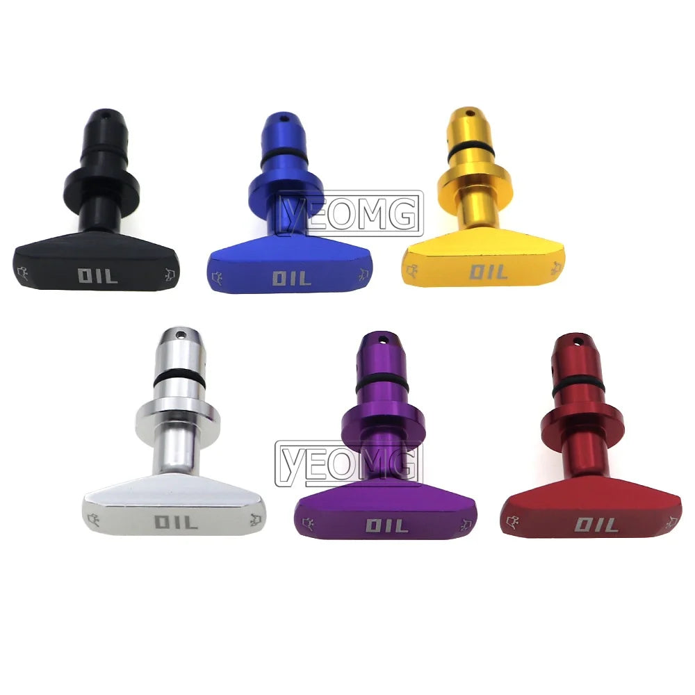 Car Oil Dipstick Pull Handle Aluminum Engine Oil Pull Handle Replacement Decoration