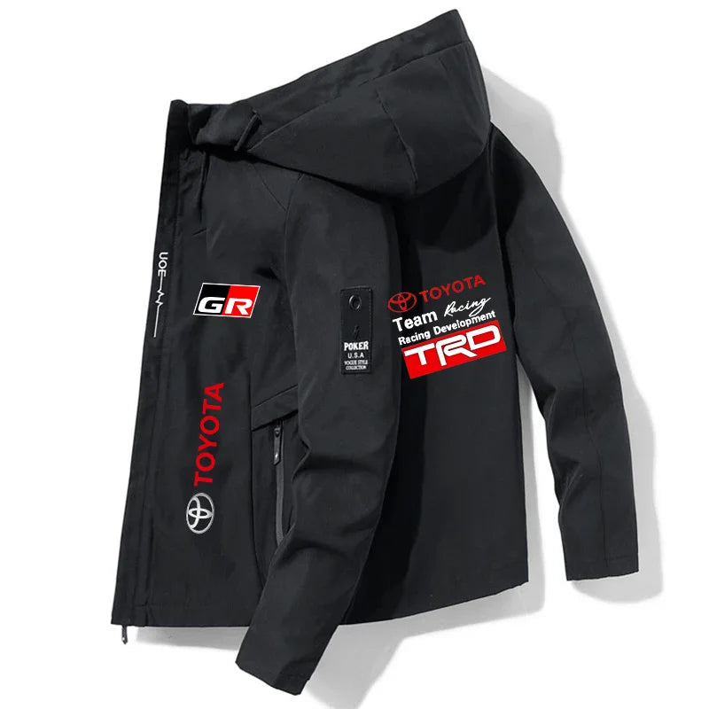 2026 Toyota Spring and Autumn New Men Fashion Zipper Hooded Jacket High Quality Windproof and Outdoor Comfortable Coat