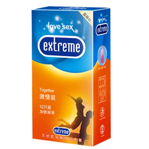 12PCS Men Condoms Natural Latex Penis Sleeve Sex Products Vaginal Stimulation Ultra Thin Condoms Safer Contraception