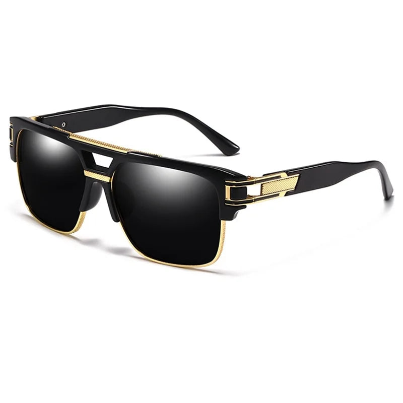 ORIGINAL VINTAGE Luxury Brand Men Sunglasses Vintage Designer Mens Glasses Square Retro Fashion Eyewear UV400