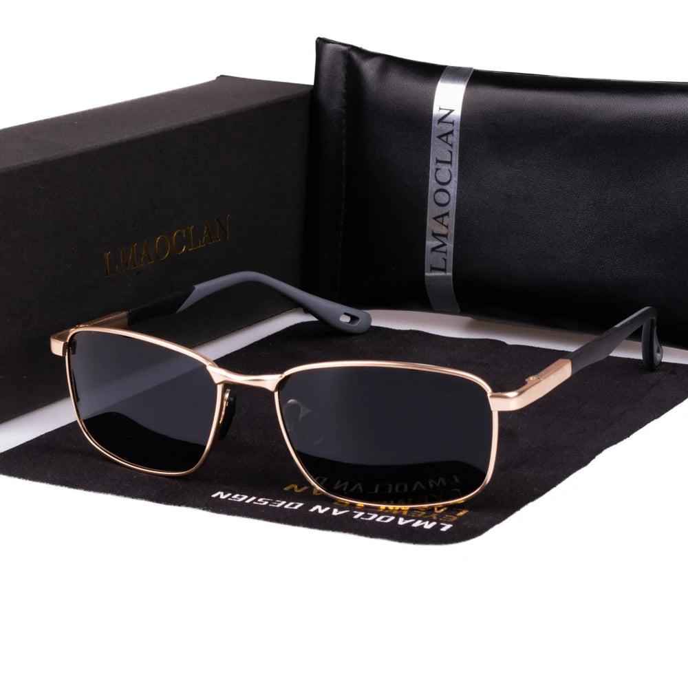 2026 New Polarized Sunglasses Man UV400 Classic Male Square Glasses Driving Eyewear Gafas Oculos