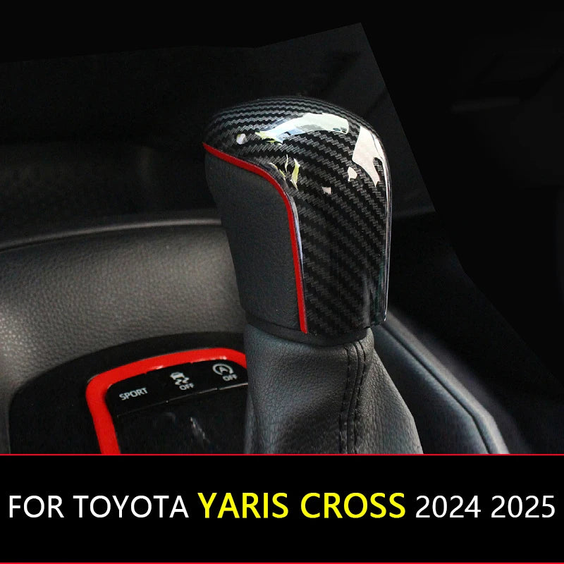 For Toyota Yaris Cross 2024 2025 Car Accessories ABS Interior Center Control Gear Cover Trim Molding W4 For COROLLA Cross