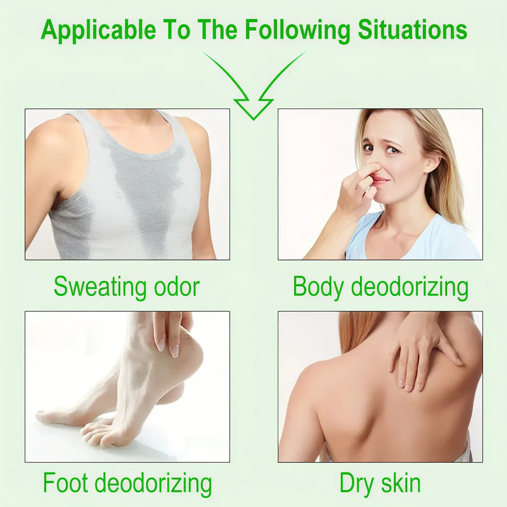 YUITIKUE Aloe & Green Tea Deodorant 45g - 72H Whole Body Fresh, 96%! Odor Control, 3-in-1 Care for Odor, Sweat & Skin