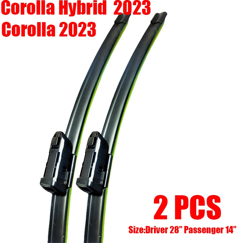 Front Wiper Blades For Toyota Corolla 2007-2023 2021 2022 Windscreen Windshield Window Accessories Corolla Hybrid Corolla Cross