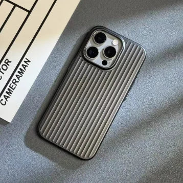 Corrugated matte finish, suitable for iPhone 17 Pro Max, premium frosted ultra-thin PC hard case, shockproof.