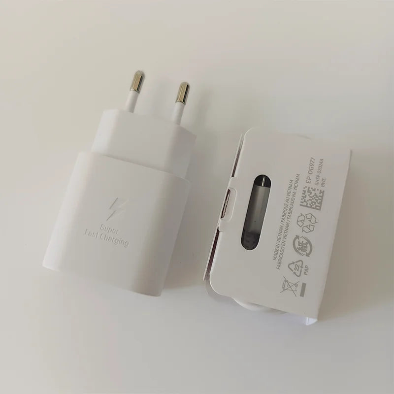 Samsung 25W Original Fast Charger EU US Type C Cargador Adapter For Galaxy S26 S25 S24 S23 S22 M17 M07 A07 A26 A17 A15 Z Fold7 6