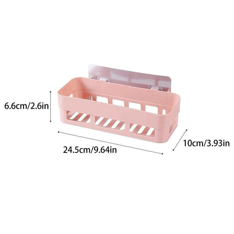 Hot Sale Adhesive Storage Rack Bathroom Accessories Corner Shower Shelf Kitchen Bathroom Shelf Home Decoration