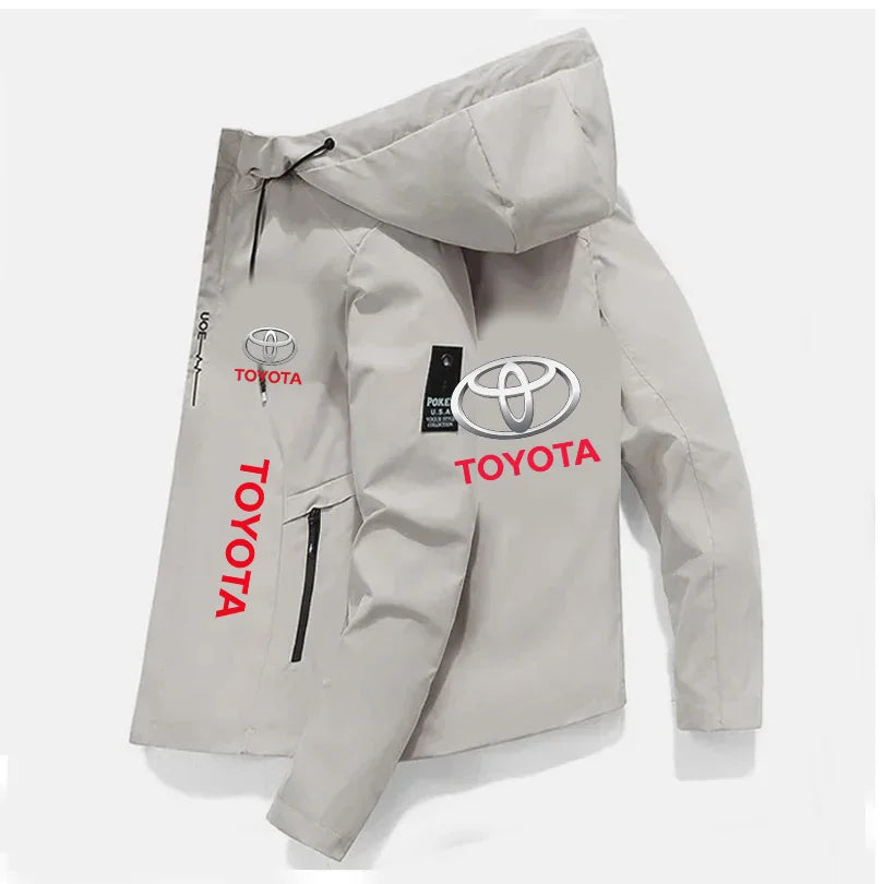 2026 Toyota Spring and Autumn New Men Fashion Zipper Hooded Jacket High Quality Windproof and Outdoor Comfortable Coat