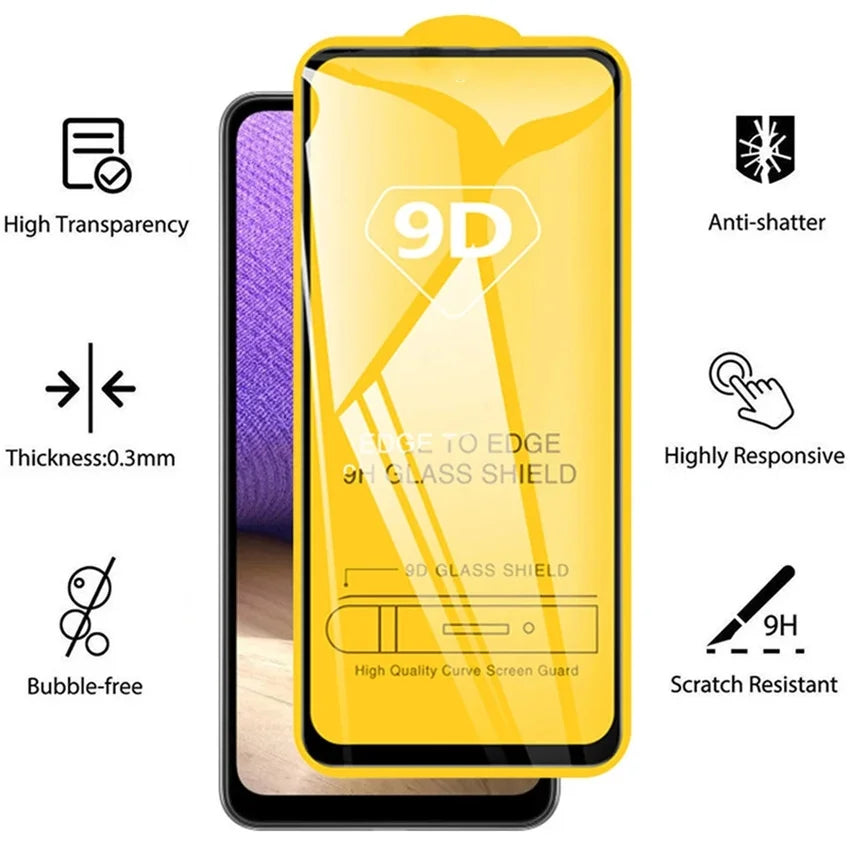 1-5PCS 9D Tempered Glass For Infinix Note 30 Pro Hot 40 Pro 30i Smart 8 Pro Screen Protector For Tecno Pova 5 Pro Spark 20 Pro