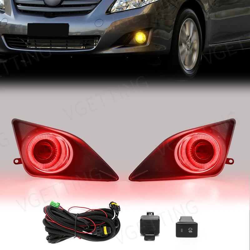 Daytime Running Light DRL Angel Eyes Fog Lamp Led for Toyota Corolla Altis 2008 2009 2010 Driving Light Auto Halogen Daylight