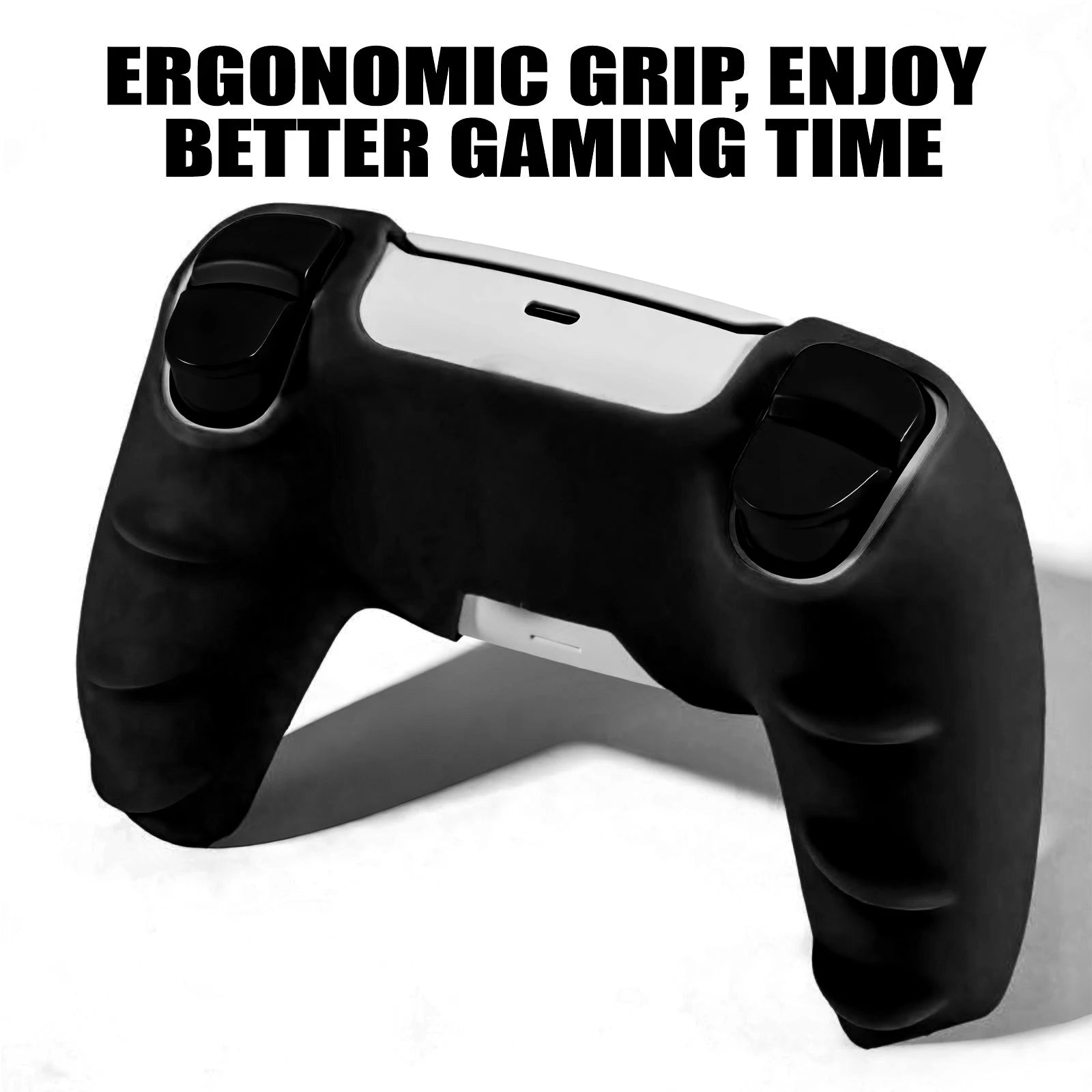 Rubber Silicagel Protective Cover Skin for PlayStation 5 DualSense PS5 Controller Silicone Gamepad Case 2 ThumbSticks Grips Caps