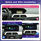 Wireless CarPlay Android Auto Touch Screen for Mercedes Benz A C Class W204 W176 GLA CLA 2011-2012 NTG4.5 Car Multimedia Player