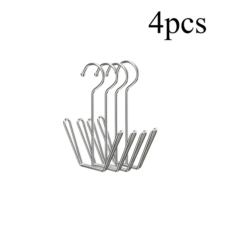 Stainless Steel Shoe Rack, Multi-Functional Shoe Rack with Double Hook Design, Shoe Drying Rack for Dehumidifying Hanging Shoes