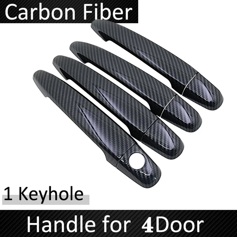 For Toyota Noah Voxy NAV1 R70 2007~2014 Luxury Car Door Handles Covers Exterior Scratch Protective Decor Rustproof Accessories