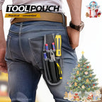1PC Portable Professional Tool Storage Bag - Hands-Free Black Waist Pack for DIY, Woodworking & Home Repair, Holiday Gift
