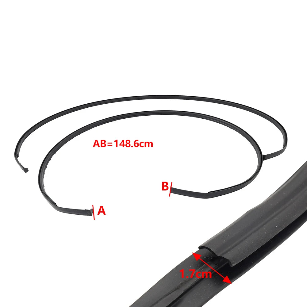 2x Car Roof Drip Molding Trim Weather Sealing Strip Weatherstrip Rubber For Toyota Yaris Sedan 2007-2011 75551-52160 7555252140