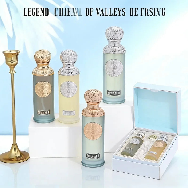 GISSAH Unisex Perfume Set 180ml Long-Lasting Pheromones Containing Rab Body Spray Gift Box