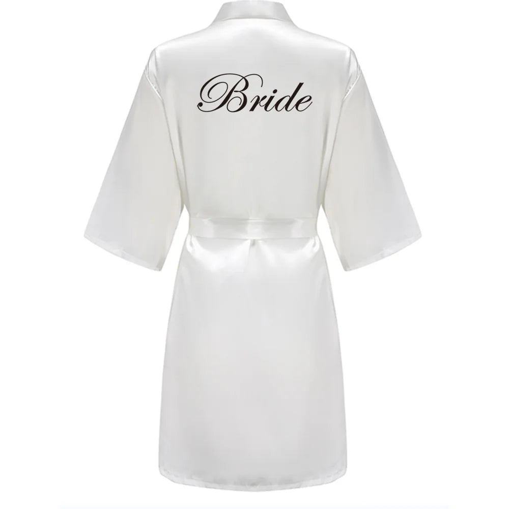 Satin Silk Robes Plus Size Wedding Bathrobe Bride Bridesmaid Mother Maid of Honor Gown Women Clothing Sleepwear Sage Green