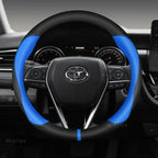 Car Steering Wheel Cover Non-Slip 38cm 15" Leather For Toyota Corolla CH-R Camry Rav4 Auris Prius Yalis Avensis Auto Accessories