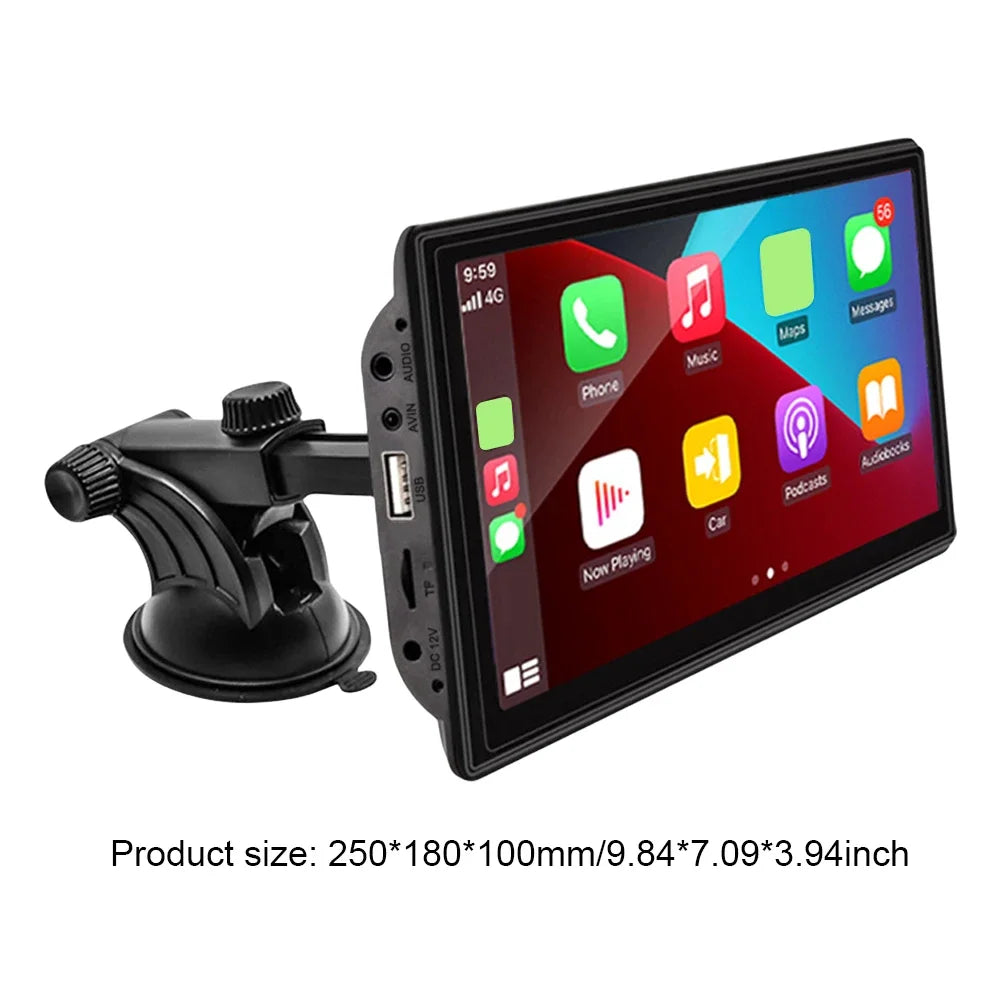 7.0 Inch Carplay Auto Car Radio 5.0 Bluetooth MP5 Player WiFi FM Radio HD Display Multimedia Video Player LED Camera Car Monitor