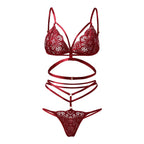 Women Sexy Lace Lingerie Fashion Wire Free Sexy Underwear Set For Women Plus Size Perspective Sexy Lingerie For Women Sleepwear