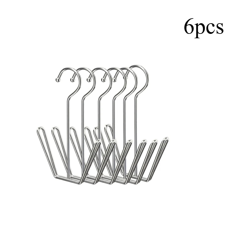 Stainless Steel Shoe Rack, Multi-Functional Shoe Rack with Double Hook Design, Shoe Drying Rack for Dehumidifying Hanging Shoes