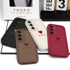 Simple Love Heart Phone Case For Samsung Galaxy A37 A17 A07 A56 A36 A26 A16 A06 A55 A35 A25 A15 A05 A05S 4G 5G Staircase Soft Co