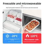 Food - Grade Meat Freezer Containers, Weekly Meal Prep Boxes, Airtight Fridge Storage，Special Containers for Meat