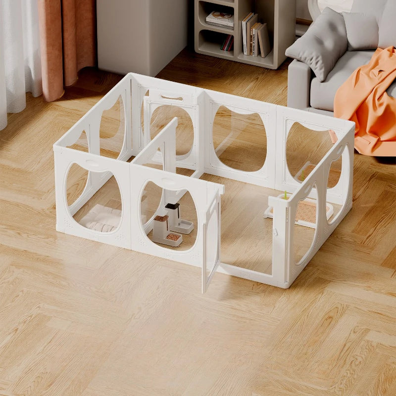 Pet Dog Fences Puppy Indoor Teddy Dog Anti-jailbreak Dog Cage Fence Safe Isolation Anti-jailbreak Raised Fence Puppy House