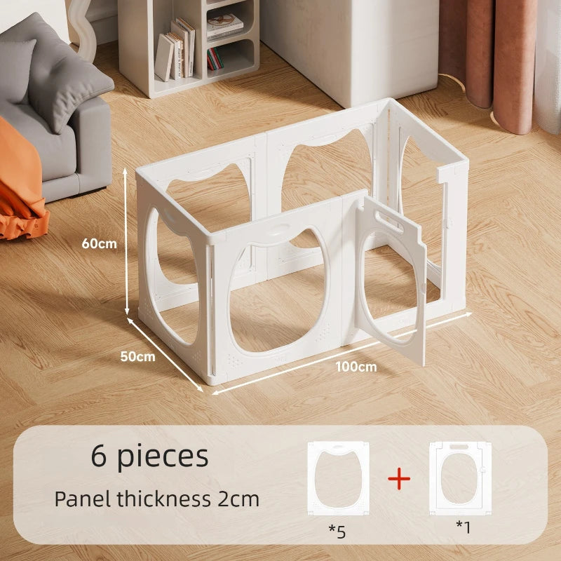 Pet Dog Fences Puppy Indoor Teddy Dog Anti-jailbreak Dog Cage Fence Safe Isolation Anti-jailbreak Raised Fence Puppy House