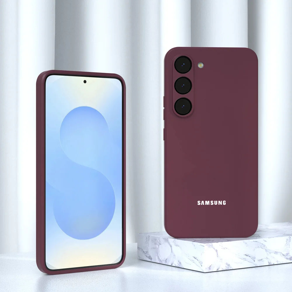 Original For Samsung S24 S25 S26 Case Soft Liquid Silicone Phone Back Cover For Galaxy S26 S25 S24 S23 S22 S21 Plus Ultra FE
