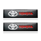 Auto sticker For Toyota Camry Car Seat Belt Cover Carbon Fiber Leather Shoulder Protection Cover Corolla E150 Rav4 Mark 2 Reiz