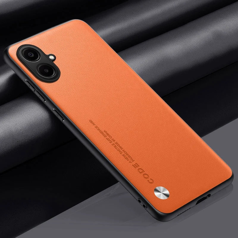 Luxury PU Leather Case For Samsung Galaxy A07 4G Back Cover Silicone Shockproof Full Protection Phone Case For Samsung A07 Coque
