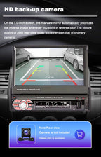 1 Din MP5 Player 7 Inch Carplay Android Auto Universal  Manual Automatic Retractable Touch Screen Car Player FM Radio