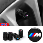 4Pcs Car Wheel Tire Valve Caps Air Stem Covers Accessories For Bmw M M3 M5 Performance E36 E39 E46 E53 E90 E60 E61 E93 X3 X1