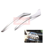 For TOYOTA 2017 VOXY 80 Modified Front Head Light Lamp Trim Cover Shade Stickers High Grade Stainless Steel Exterior Accessories