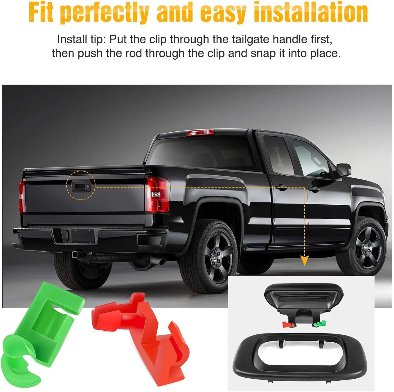 426-120Pcs Car Body Retainer Clips Set Tailgate Handle Rod Clip Fastener Remover Auto Push Pin Rivets -Door Trim Panel Clips