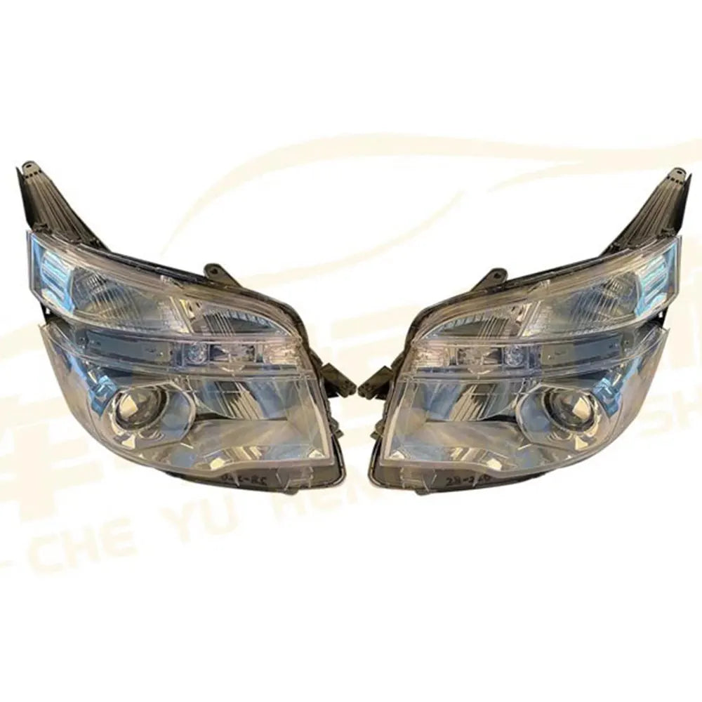 SET Car Headlight with Lens  for Toyota Voxy Zrr70 R70 2010 2011 2012 2013 White Headlamp