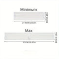 1pc drawer divider, adjustable length, transparent plastic for clothing, kitchen utensils, and office storage and organization