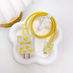 18W/20W US Charger Protection Cover For iphone Cute USB Cable Winder Protector Shell Case For Apple 12 13 11 Promax 14 Plus