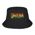 Ghana Flag Ghanian Kente Pattern  Bucket Hat  Fisherman Caps For Unisex Korean Beach Travel Visor Hats Breathable Graphic Cap