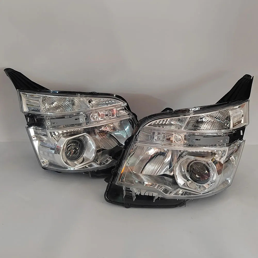 SET Car Headlight with Lens  for Toyota Voxy Zrr70 R70 2010 2011 2012 2013 White Headlamp