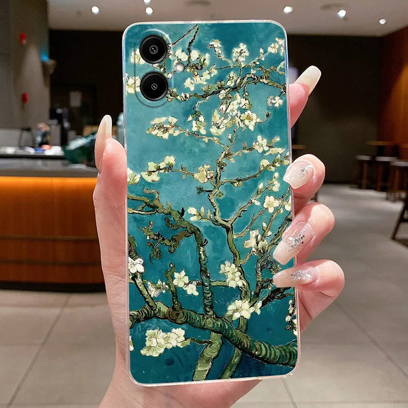 For Samsung A07 2025 Clear Phone Case Luxury Butterfly Flowers Casing For Samsung Galaxy A07 SamsungA07 A 07 Silicone Back Cover