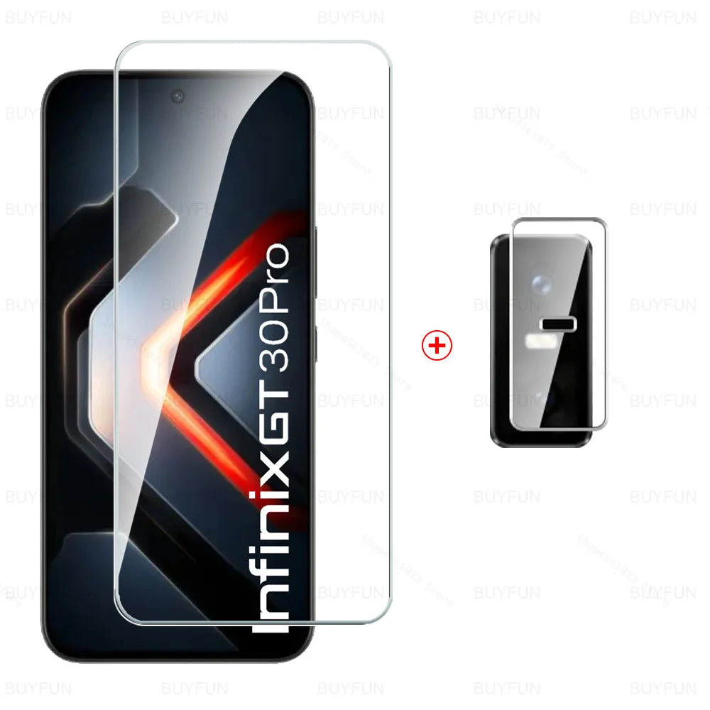 4in1 Full Cover Tempered Glass For Infinix GT 30 Pro Screen Protector Glass InfinixGT30Pro GT30Pro G T 30Pro 5G HD Camera Film