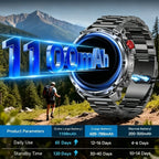 2026 New T-Rex 3 Pro Smart Watch 1100mAh Long Battery Dual-Band GPS 10ATM Waterproof Military Grade Sports Outdoor Smartwatches