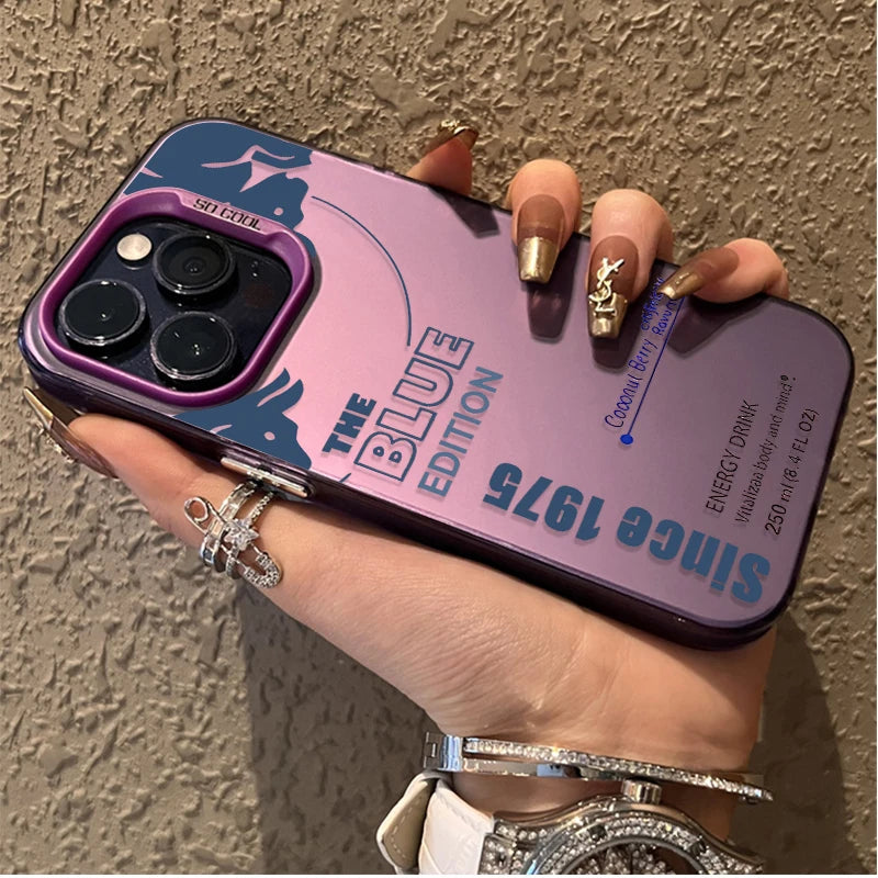 Phone Case For iPhone 17 Pro Max Air 16 Pro Max 15 Pro 14 13 12 11 transparent Protective Case Cool Red Fashion B-BullS Matte